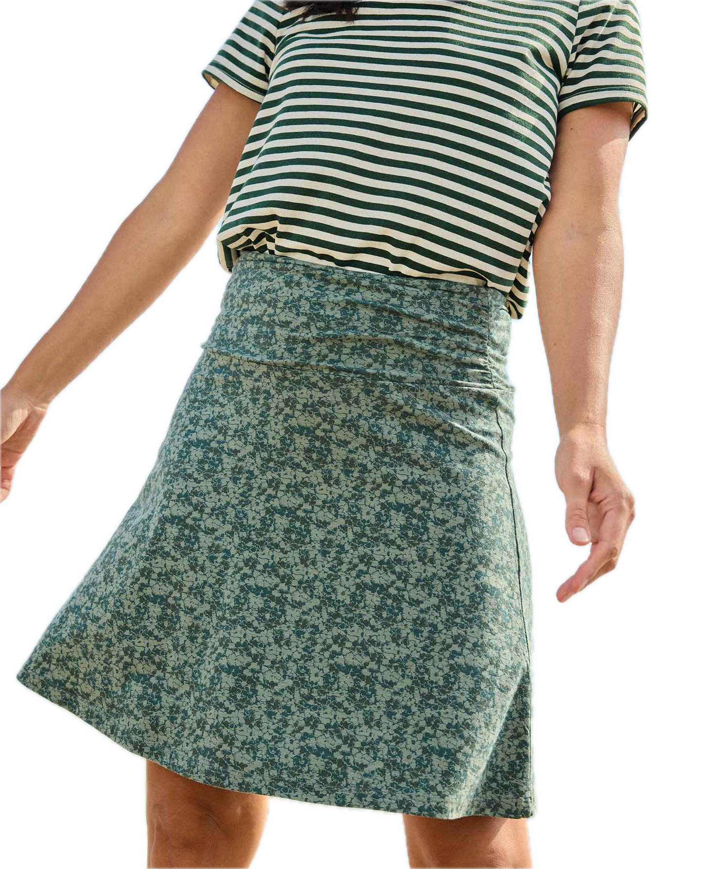 Toad and Co - Chaka Skirt - Cilantro Print