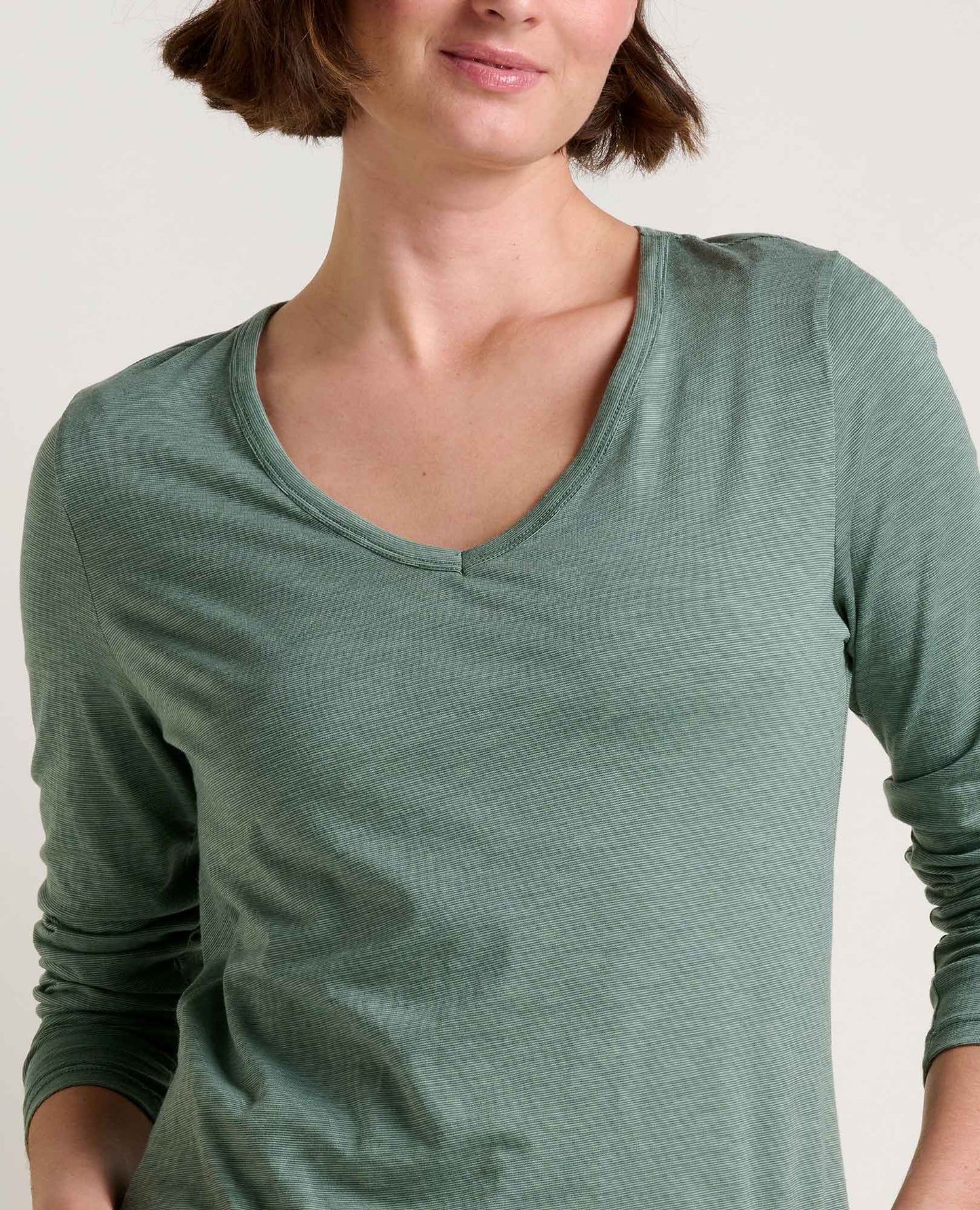 Toad and Co - Marley Long Sleeve V Tee - Laurel