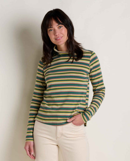 Toad and Co - Maisey Long Sleeve T-Neck - Barley Multi Stripe