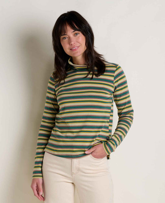 Toad and Co - Maisey Long Sleeve T-Neck - Barley Multi Stripe