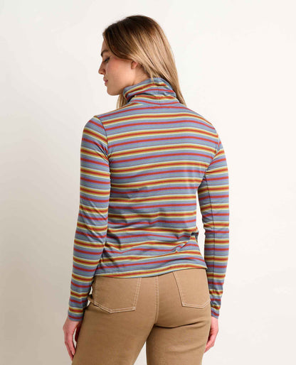Toad and Co - Maisey Long Sleeve T-Neck - Burnt Henna Multi Stripe