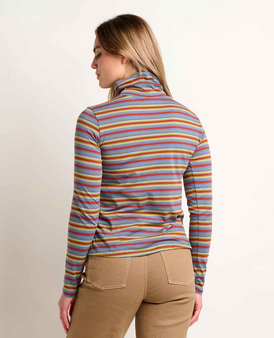 Toad and Co - Maisey Long Sleeve T-Neck - Burnt Henna Multi Stripe
