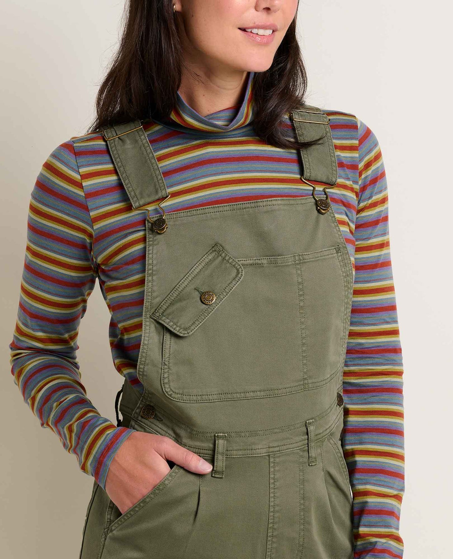 Toad and Co - Maisey Long Sleeve T-Neck - Burnt Henna Multi Stripe
