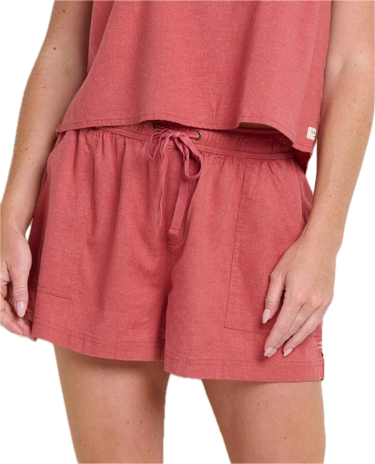 Toad and Co - Taj Hemp Pull-On Short - Women's - Dusty Cedar