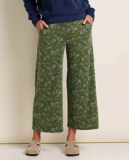 Toad and Co - Chaka Wide Leg Pant - Chive Sketch Print