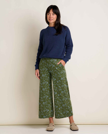 Toad and Co - Chaka Wide Leg Pant - Chive Sketch Print