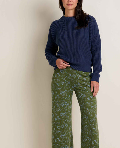 Toad and Co - Chaka Wide Leg Pant - Chive Sketch Print