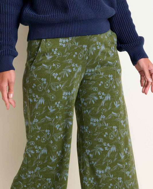 Toad and Co - Chaka Wide Leg Pant - Chive Sketch Print