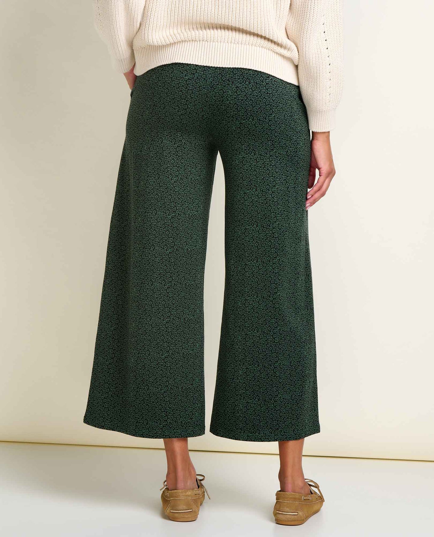 Toad and Co - Chaka Wide Leg Pant - Cilantro DItsy Print