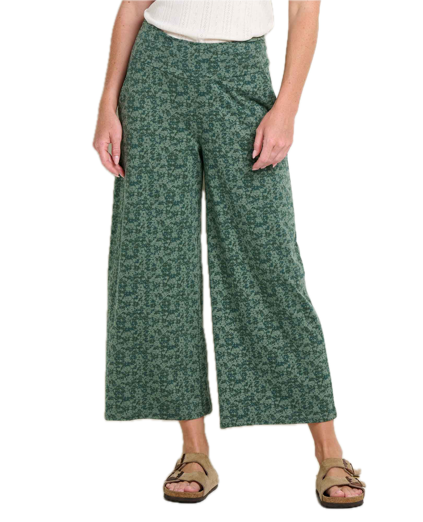 Toad and Co - Chaka Wide Leg Pant - Cilantro Print