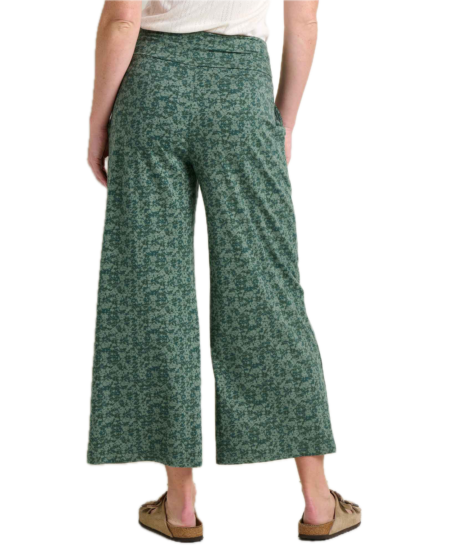Toad and Co - Chaka Wide Leg Pant - Cilantro Print