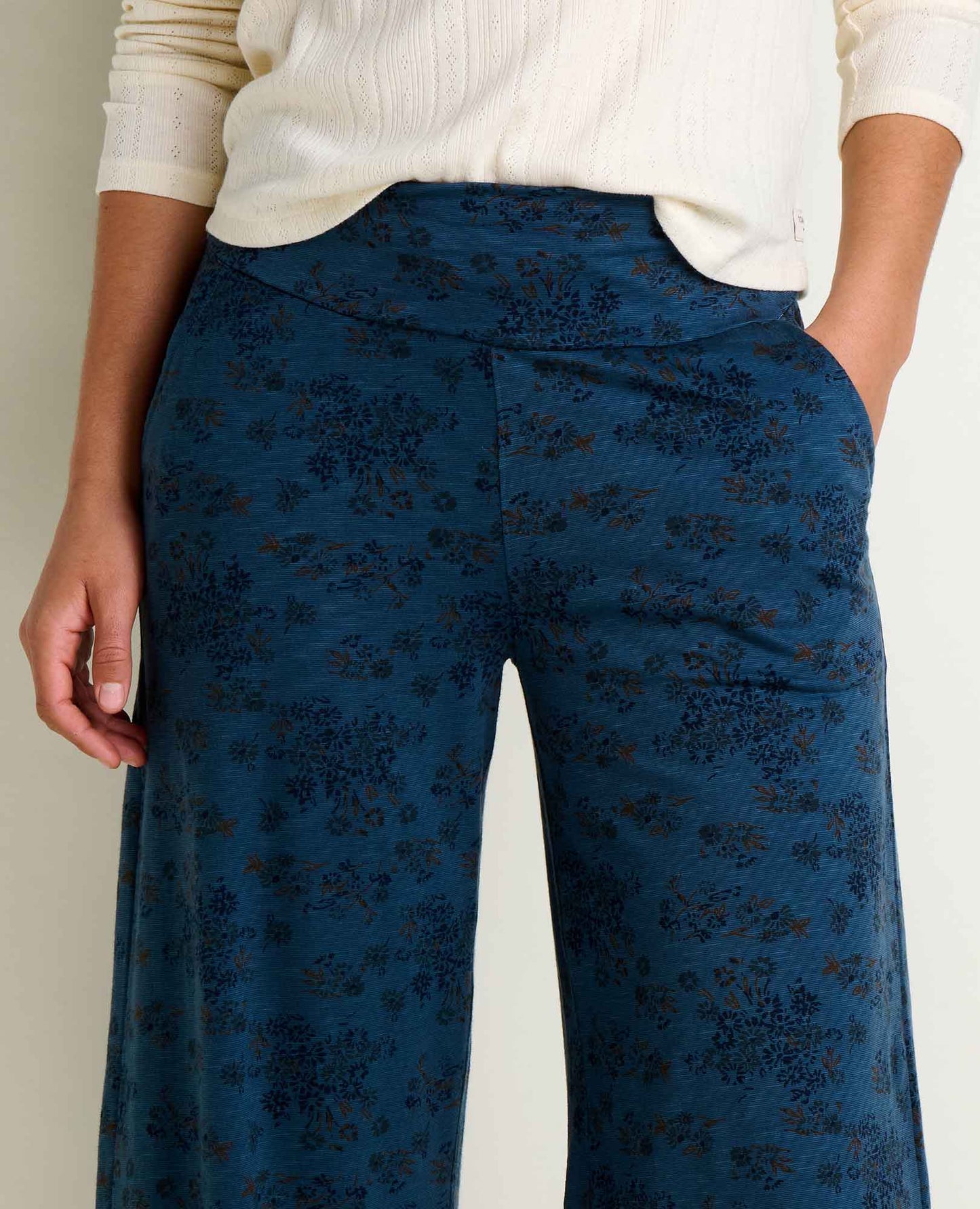 Toad and Co - Chaka Wide Leg Pant - Navy Print