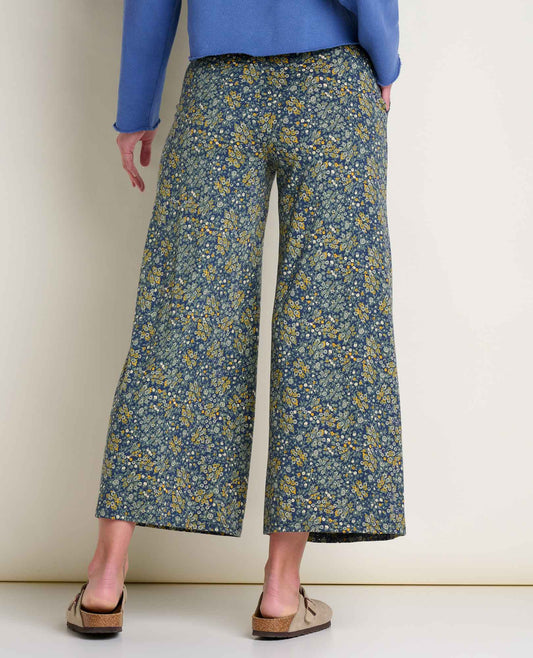 Toad and Co - Chaka Wide Leg Pant - True Navy Retro Print
