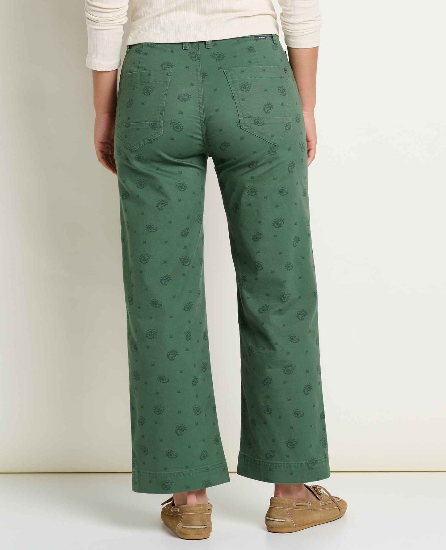 Toad and Co - Earthworks Wide Leg Pant - Cilantro Print