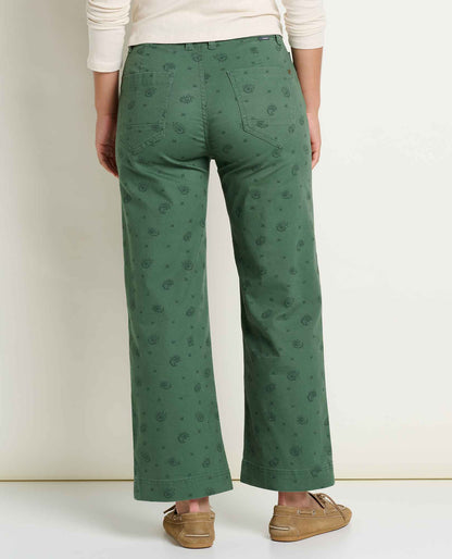 Toad and Co - Earthworks Wide Leg Pant - Cilantro Print