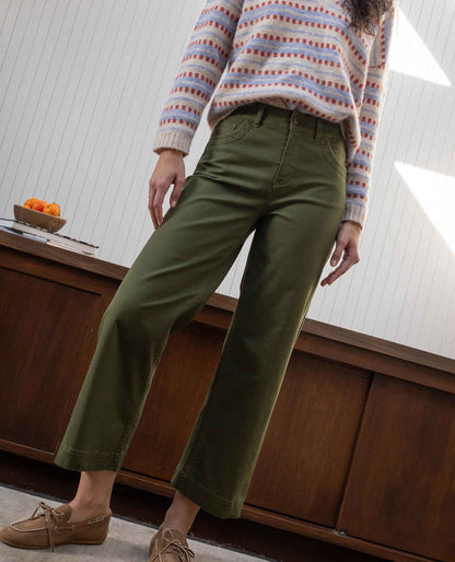 Toad and Co - Earthworks Wide Leg Pant - Epidote