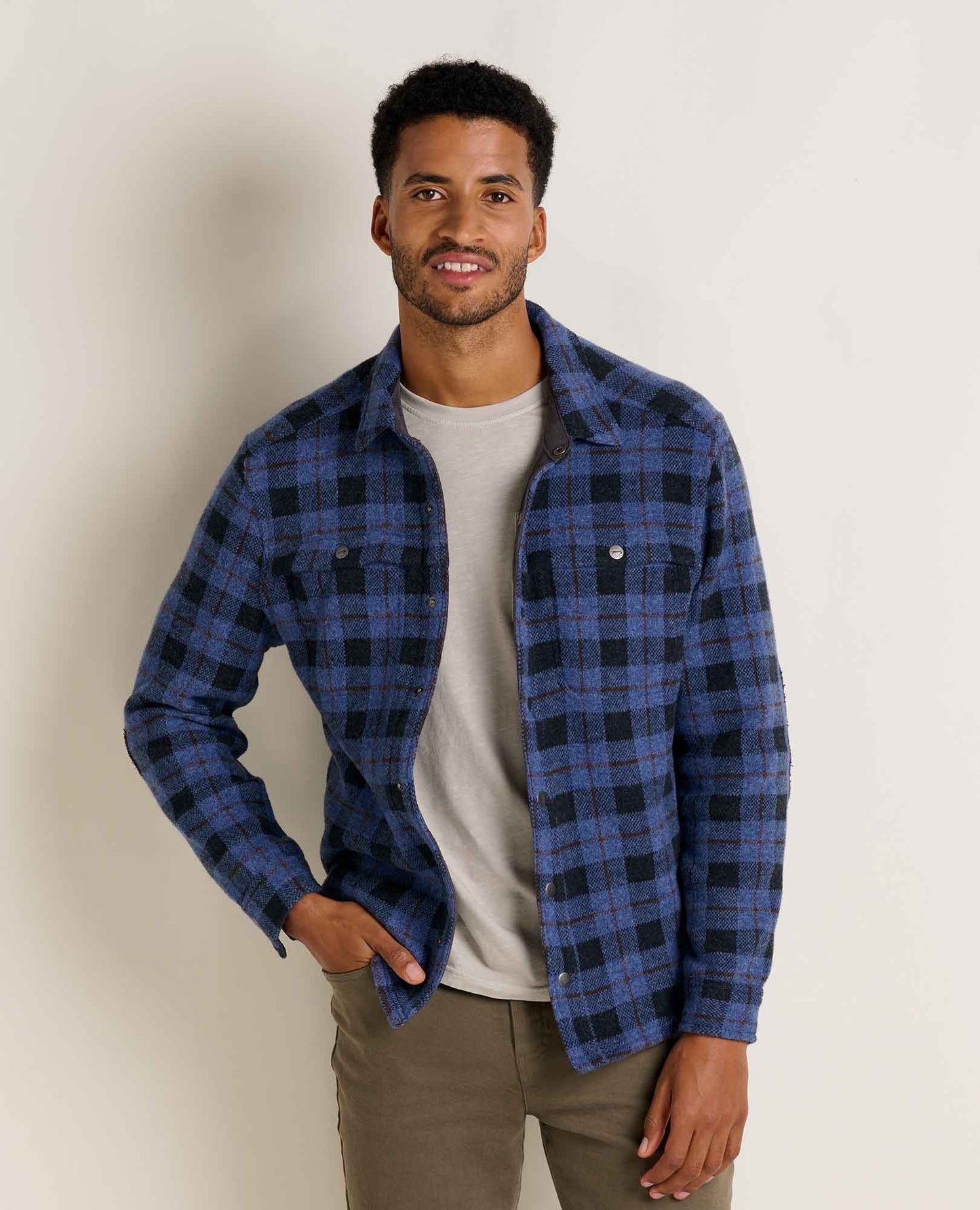 Toad and Co - Kennicott Shirt Jacket Pattern - Black Plaid