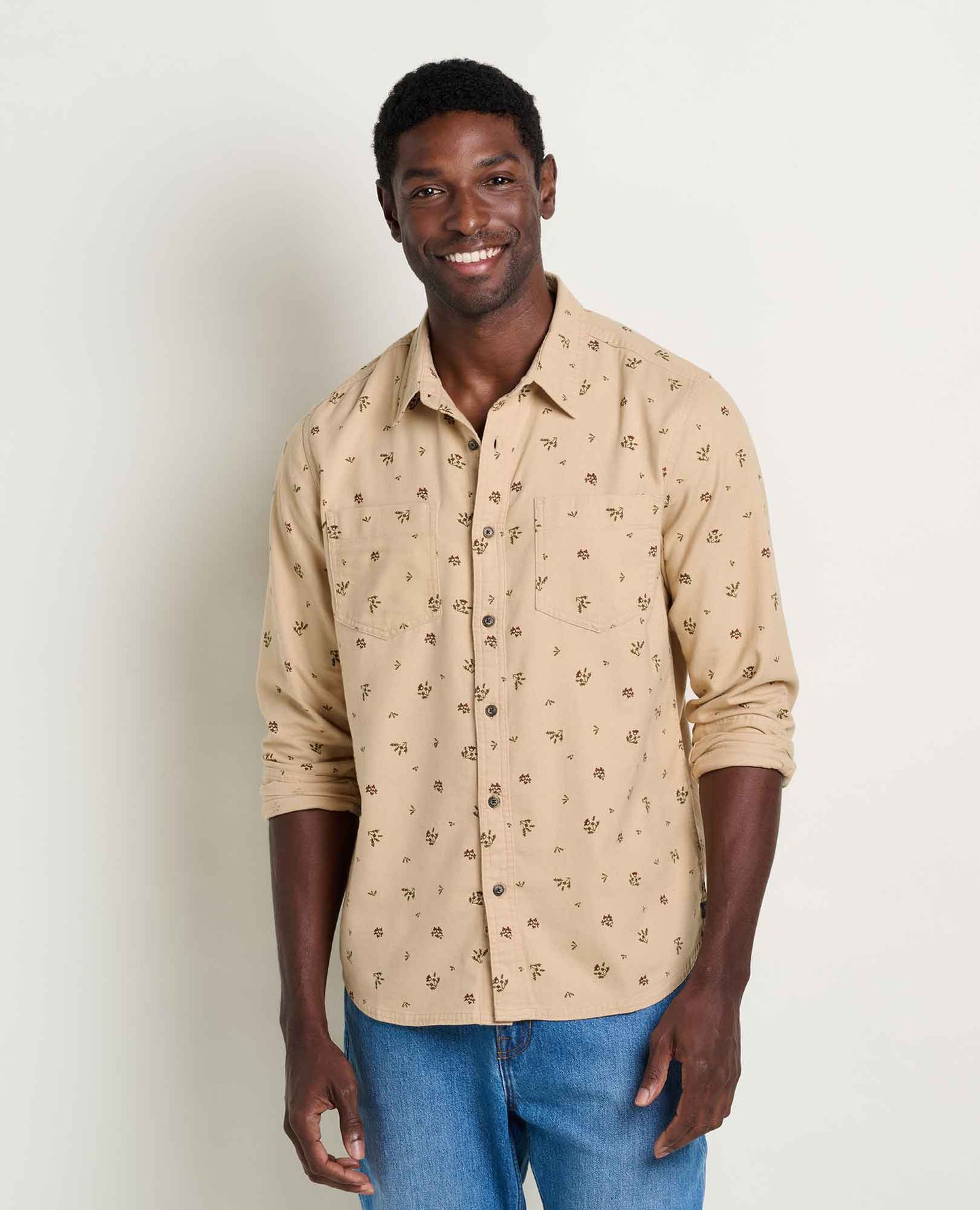 Toad and Co - Pinevale Long Sleeve Shirt - Men's - Chai Print