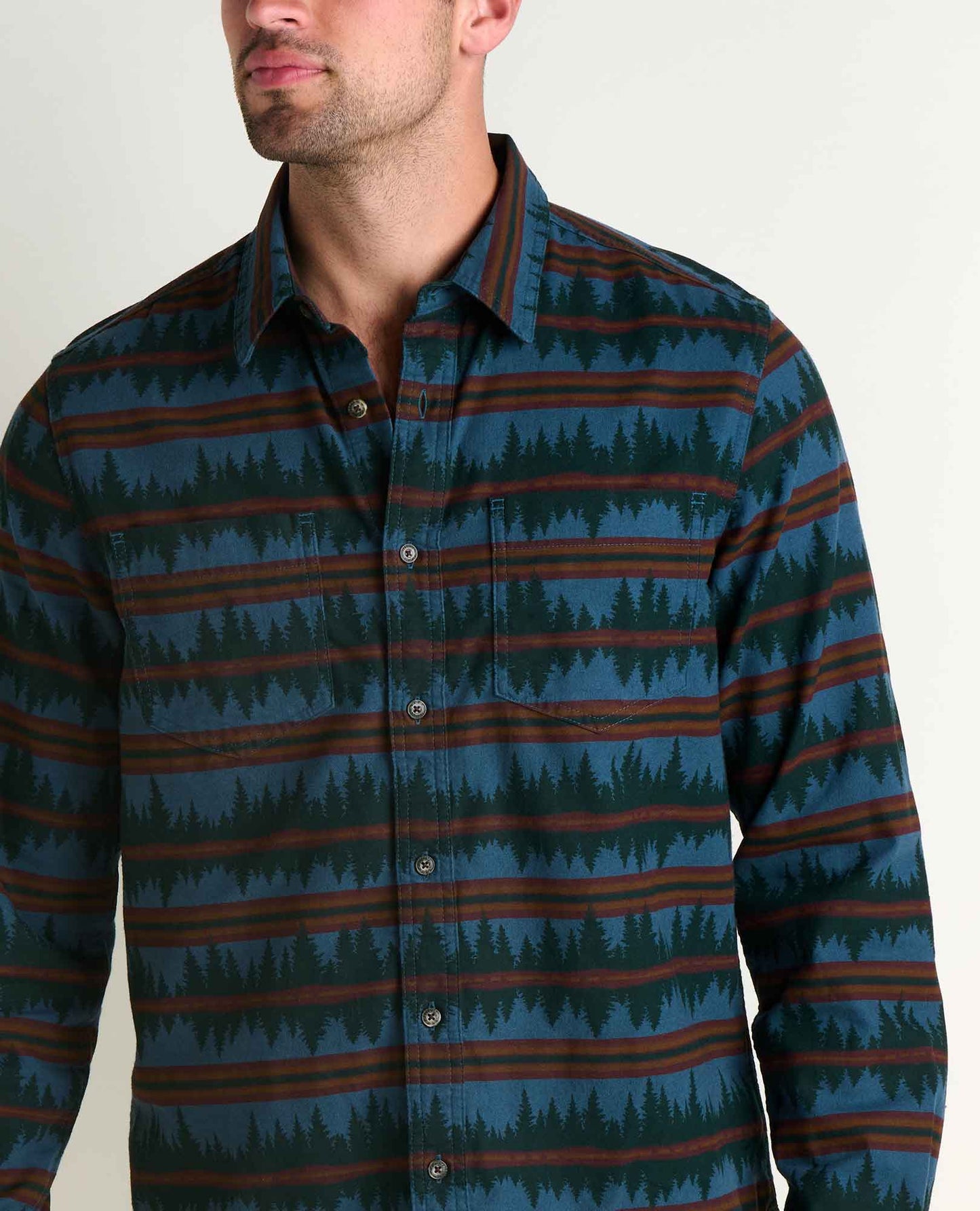 Toad and Co - Pinevale Long Sleeve Shirt - Men's - Midnight Print