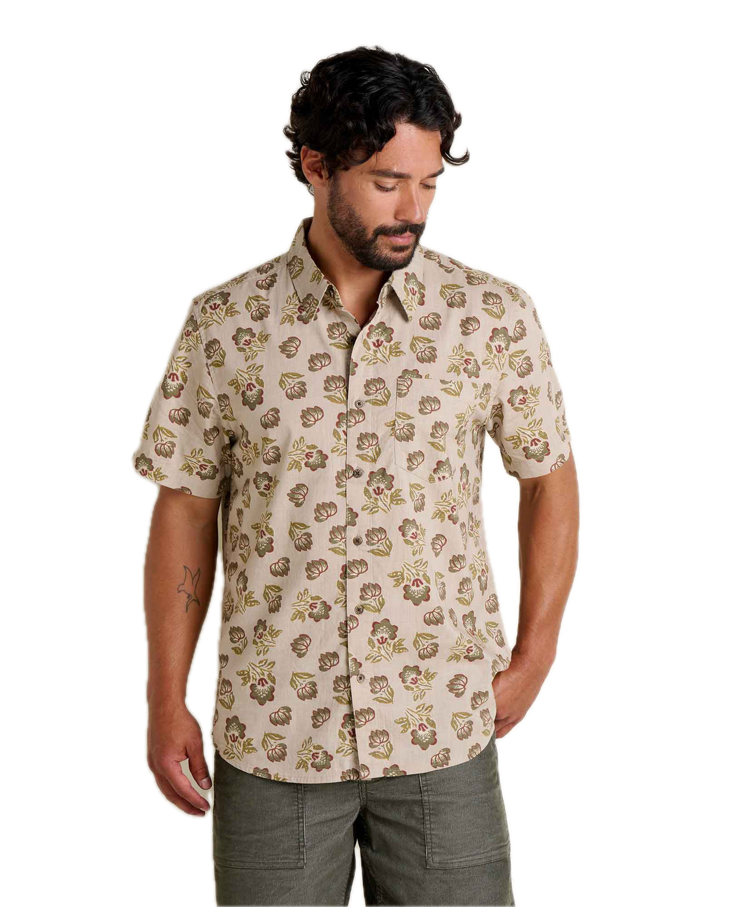 Toad and Co - Fletch Short Sleeve Shirt - Twine Print