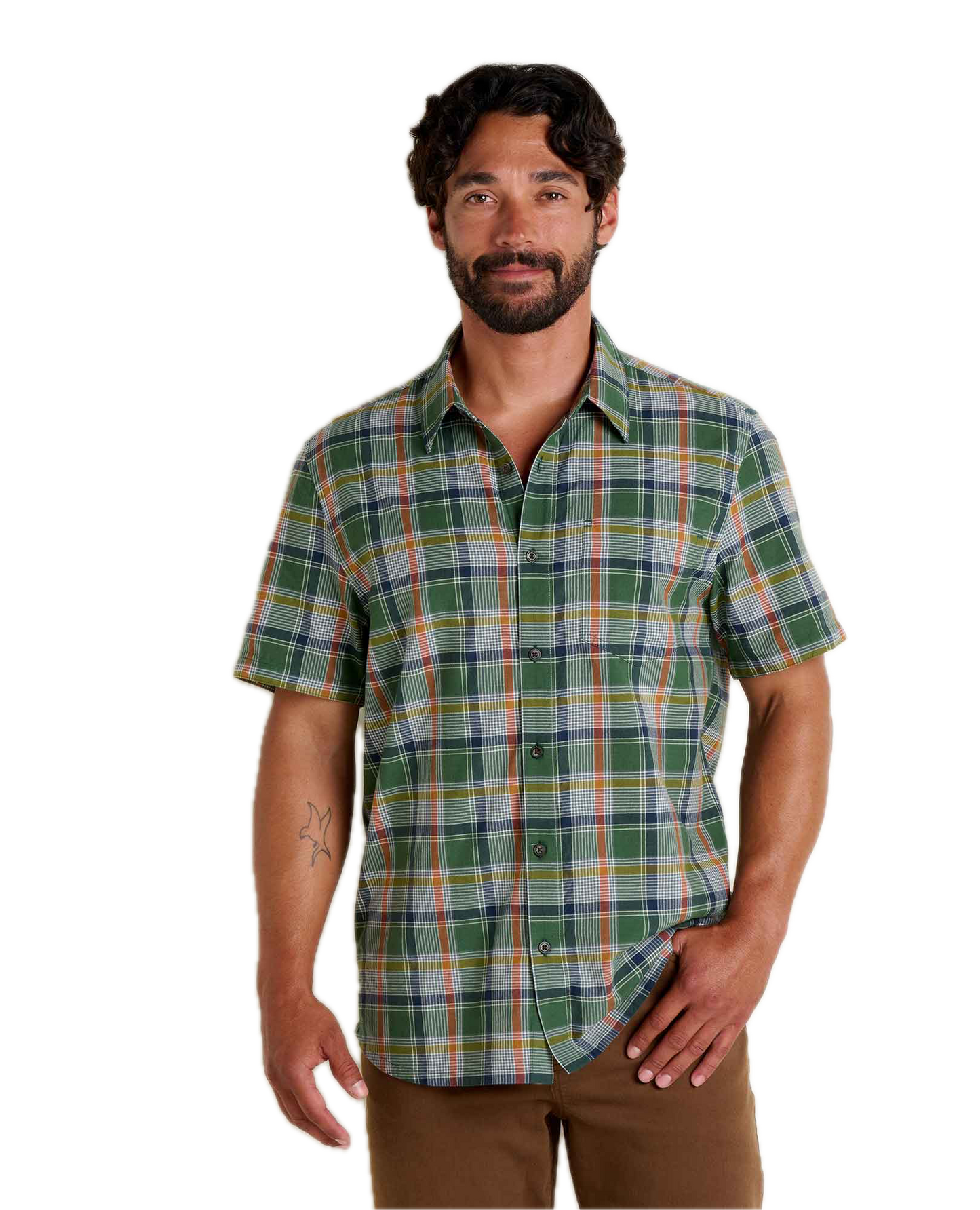 Toad and Co - Airscape Short Sleeve Shirt - Cilantro Pattern