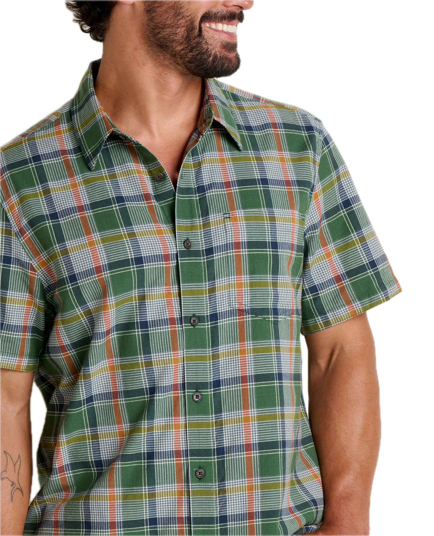 Toad and Co - Airscape Short Sleeve Shirt - Cilantro Pattern