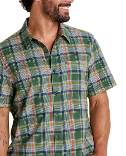 Toad and Co - Airscape Short Sleeve Shirt - Cilantro Pattern