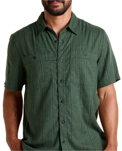 Toad and Co - Men's Taj Hemp Shirt - Cilantro Dobby