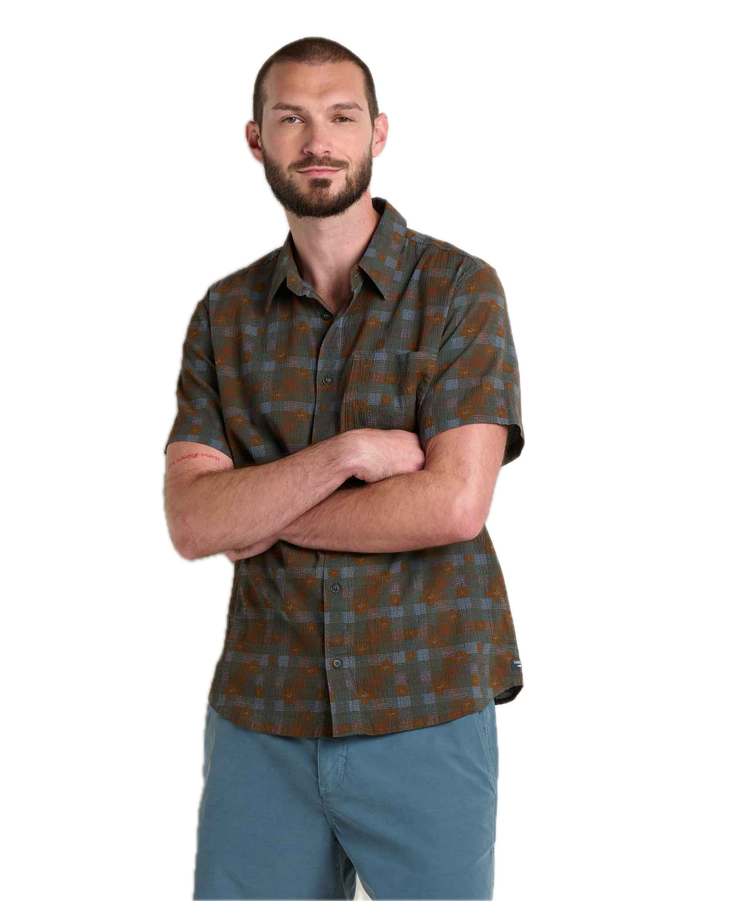 Toad and Co - Fletcher Short Sleeve Shirt - Men's - Dark Roast Print