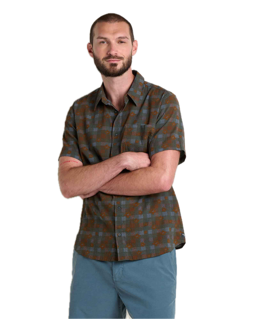 Toad and Co - Fletcher Short Sleeve Shirt - Men's - Dark Roast Print