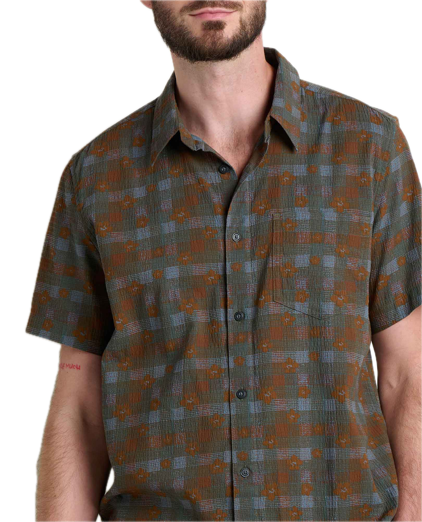Toad and Co - Fletcher Short Sleeve Shirt - Men's - Dark Roast Print