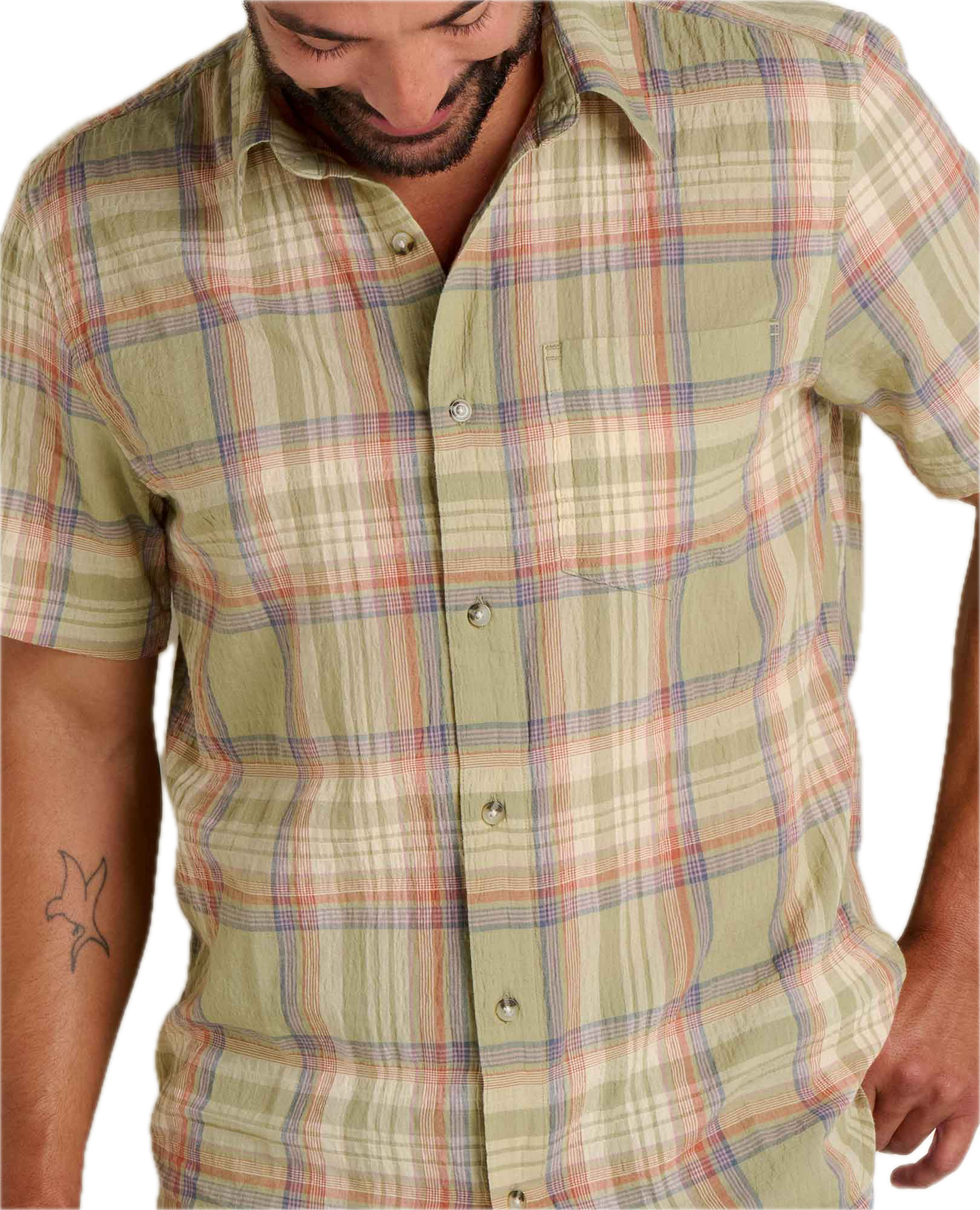 Toad and Co - Fletcher Short Sleeve Shirt - Men's - Elderflower Pattern