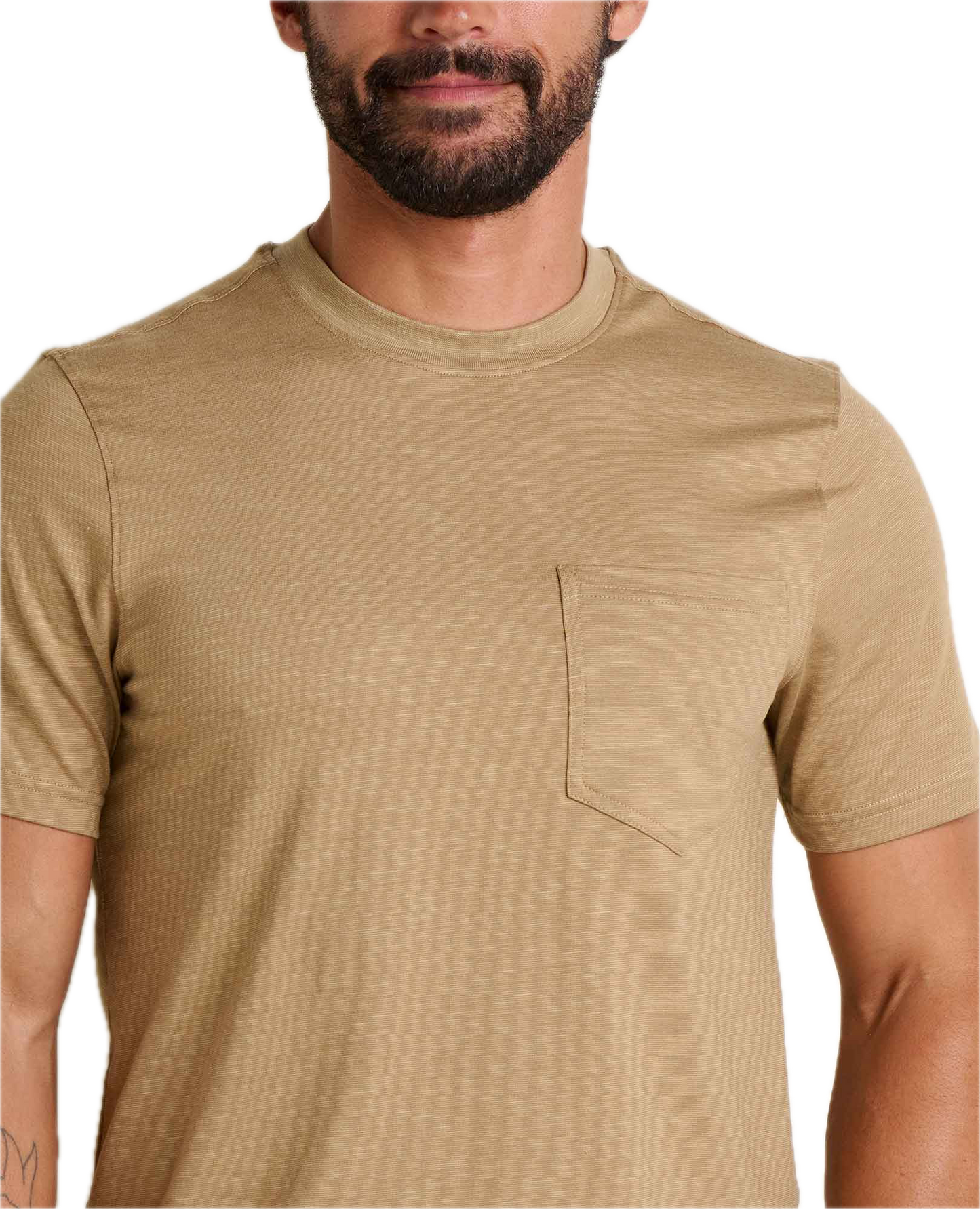 Toad and Co - Tempo Short Sleeve Pocket Crew - Khaki