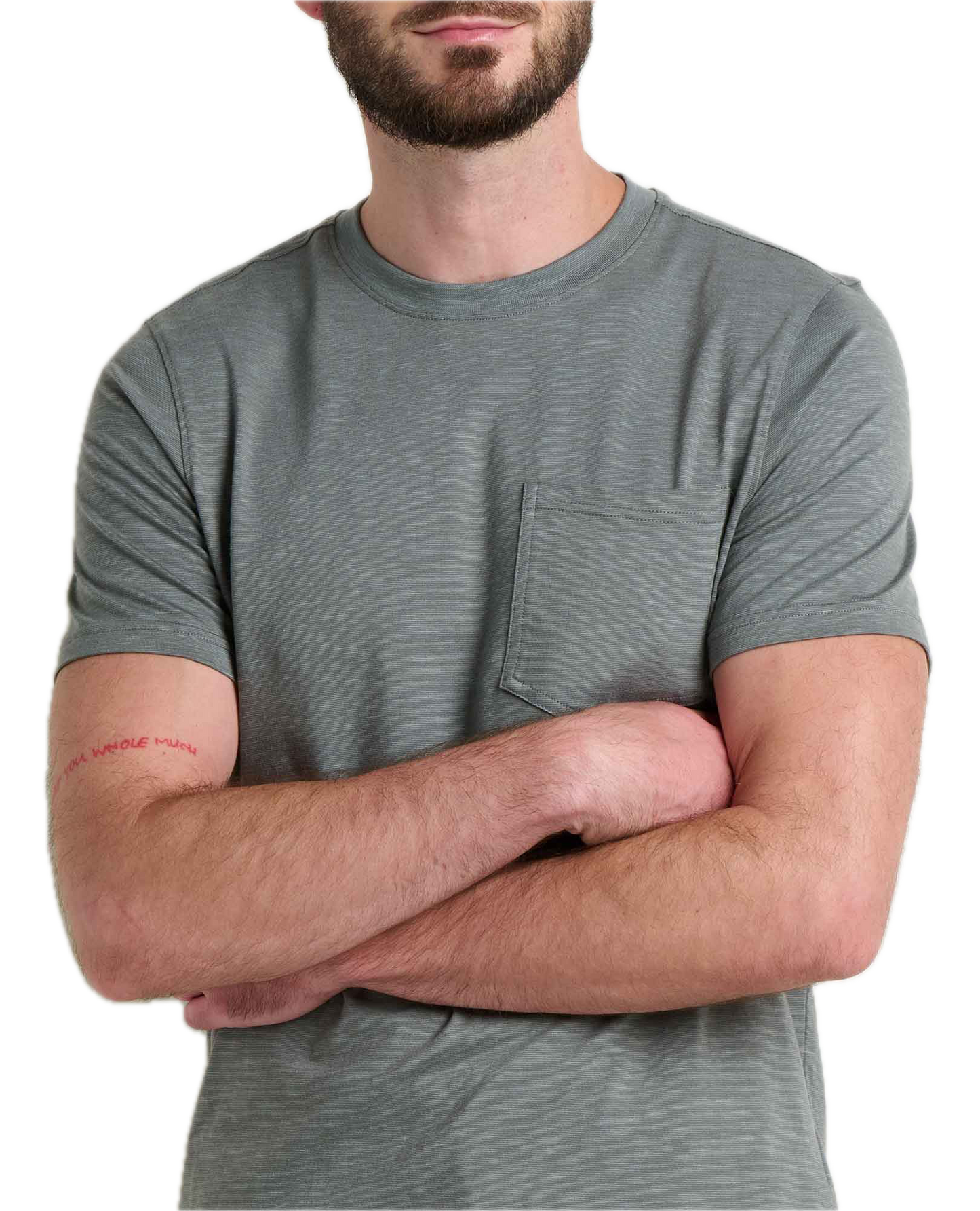 Toad and Co - Tempo Short Sleeve Pocket Crew - Slate