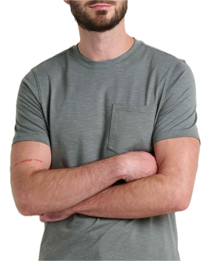 Toad and Co - Tempo Short Sleeve Pocket Crew - Slate