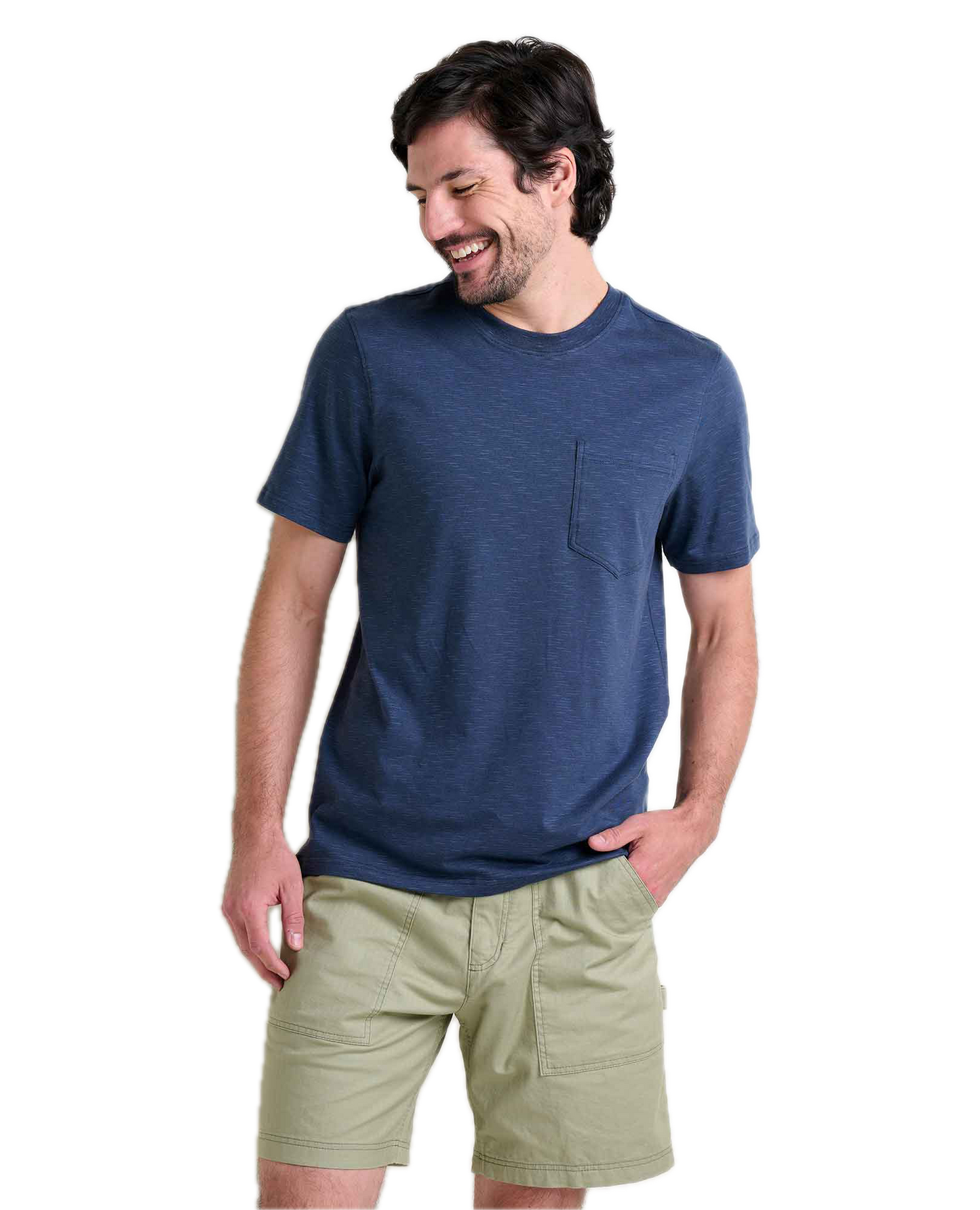 Toad and Co - Tempo Short Sleeve Pocket Crew - True Navy