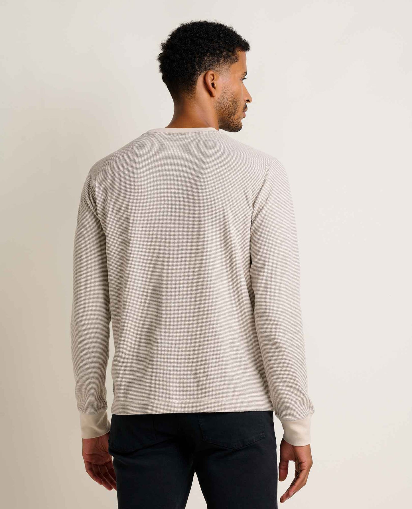 Toad and Co - Framer II Long Sleeve Crew - Heather Grey Stripe