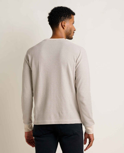 Toad and Co - Framer II Long Sleeve Crew - Heather Grey Stripe
