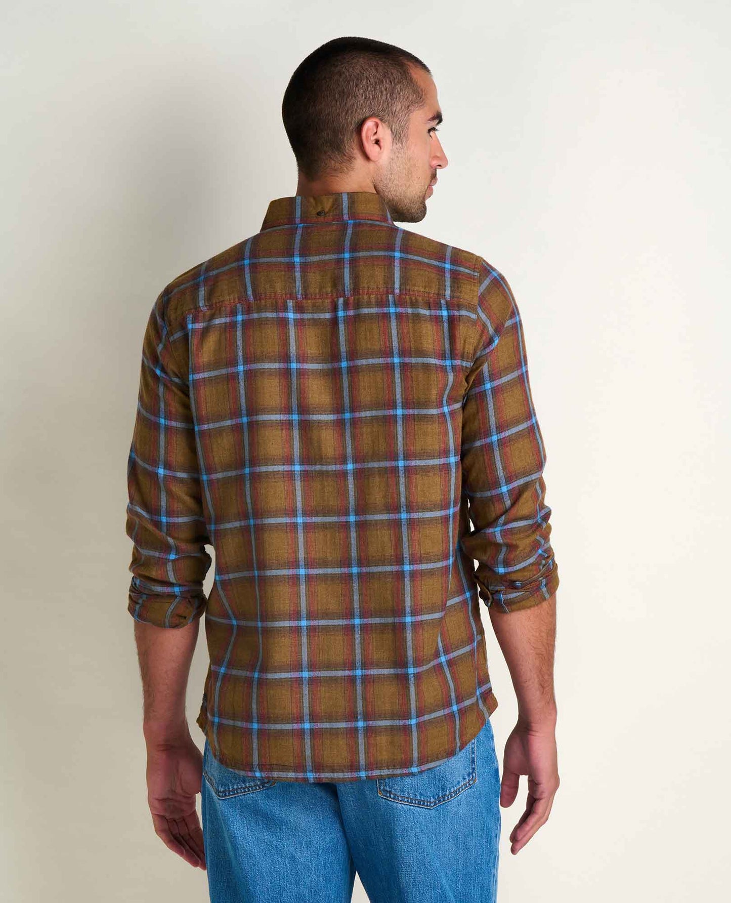 Toad and Co - Airsmyth Long Sleeve Shirt - Honey Brown Pattern