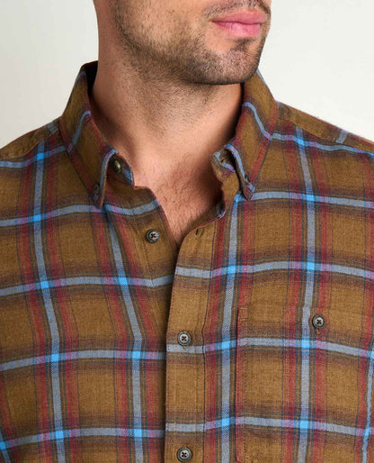 Toad and Co - Airsmyth Long Sleeve Shirt - Honey Brown Pattern