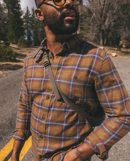 Toad and Co - Airsmyth Long Sleeve Shirt - Honey Brown Pattern
