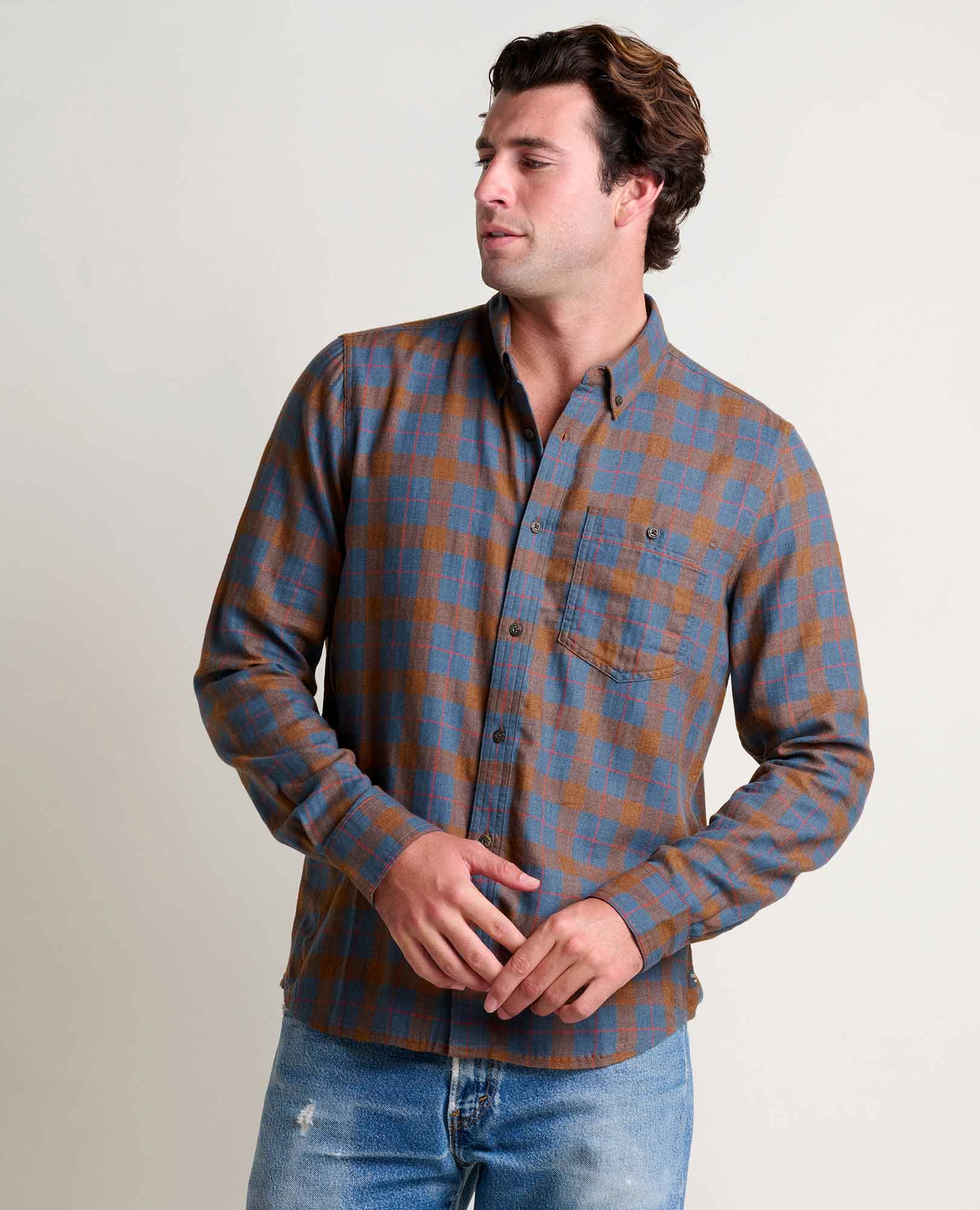 Toad and Co - Airsmyth Long Sleeve Shirt - Partridge Two Color