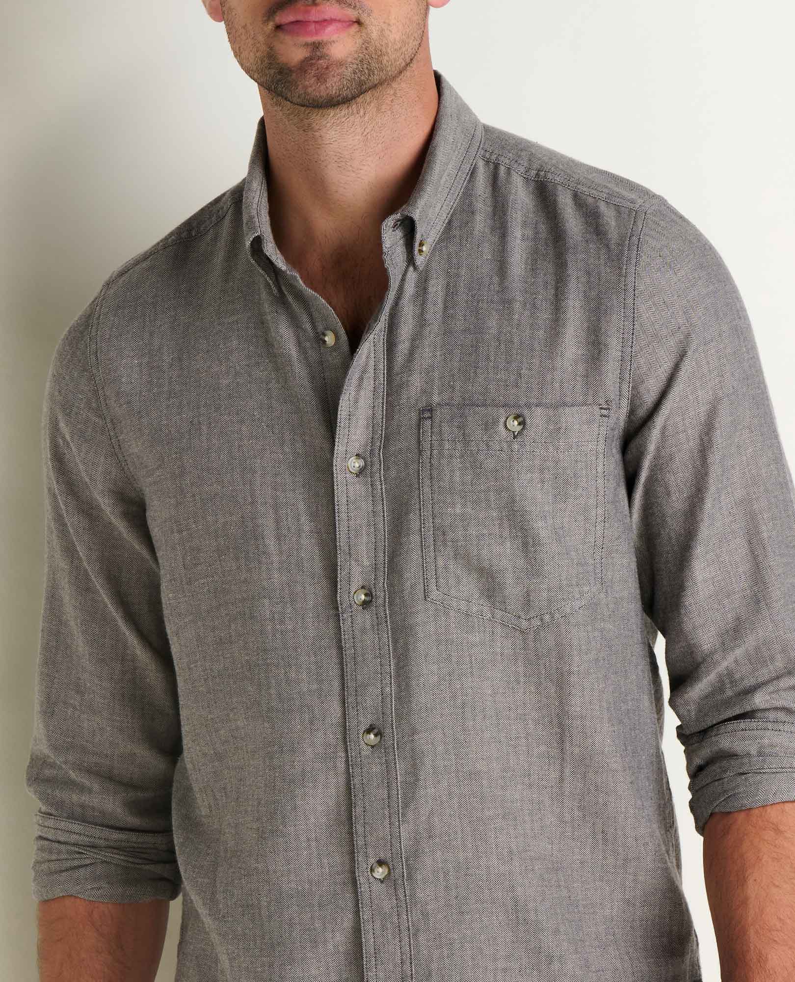 Toad and Co - Airsmyth Long Sleeve Shirt - Soot Pattern