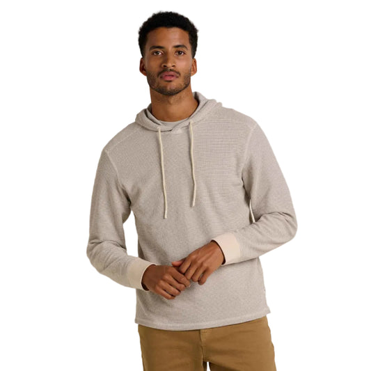 Toad and Co - Framer II Long Sleeve Hoodie - Heather Grey Stripe