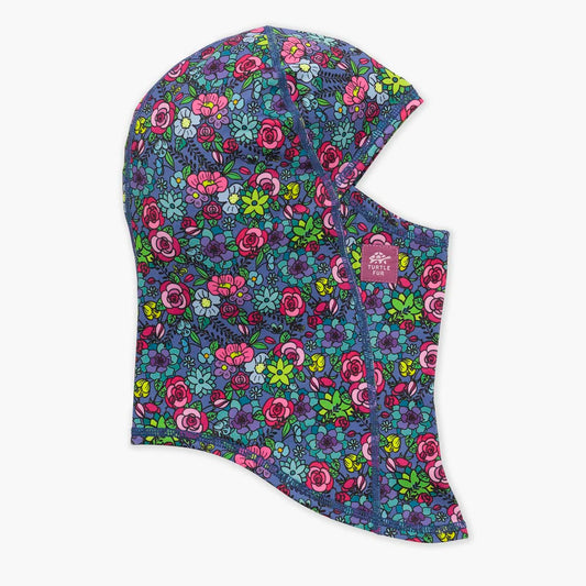 Turtle Fur - Kids ComfortShell MaxClava Print - Sugar Flowers