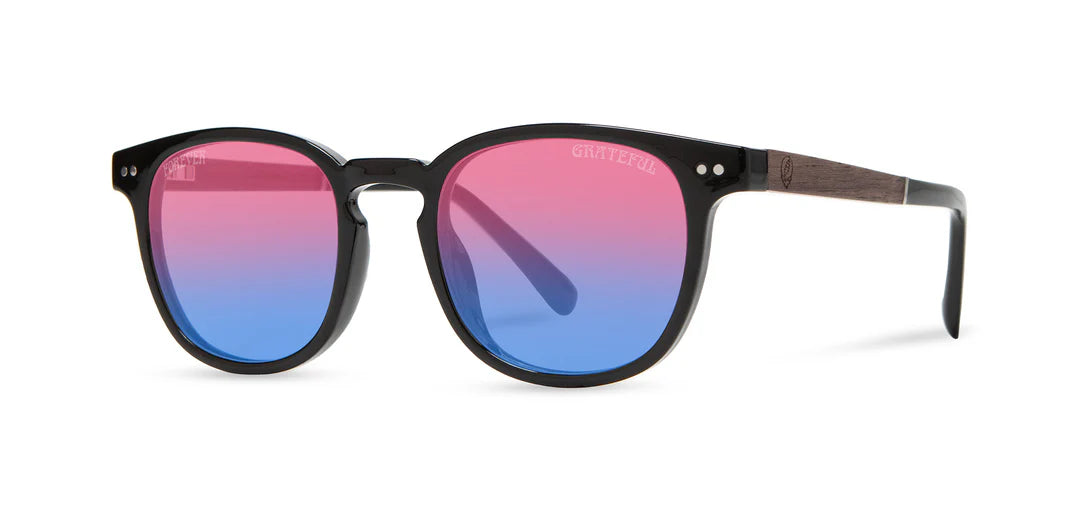 Camp Eyewear - Topo - Black // Grateful Dead Stealie Engraved/Basic Sunset Polarized