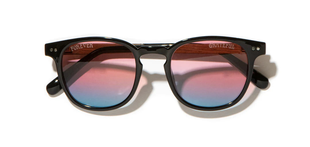 Camp Eyewear - Topo - Black // Grateful Dead Stealie Engraved/Basic Sunset Polarized