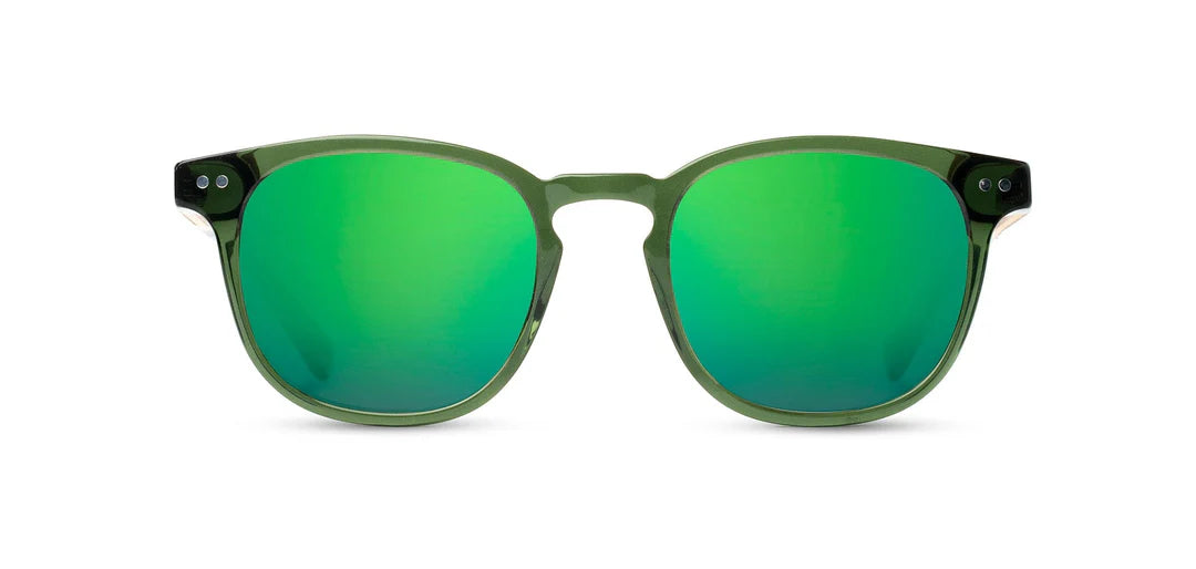 Camp Eyewear - Topo - Fern / Walnut; HD Plus Polarized Green Flash