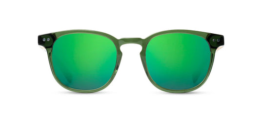 Camp Eyewear - Topo - Fern / Walnut; HD Plus Polarized Green Flash
