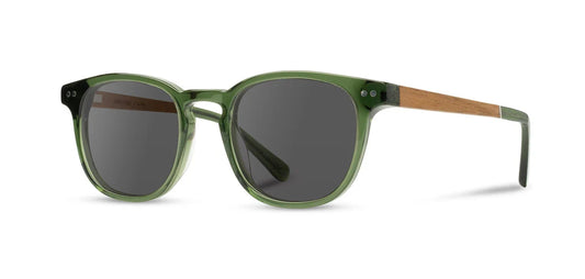 Camp Eyewear - Topo - Fern / Walnut; Basic Polarized Grey